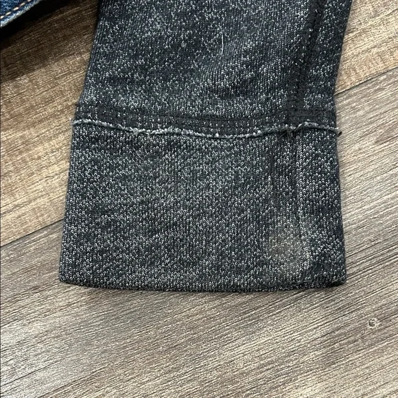 Abercrombie Denim and Black Hooded Kids Jacket - Picture 6 of 7